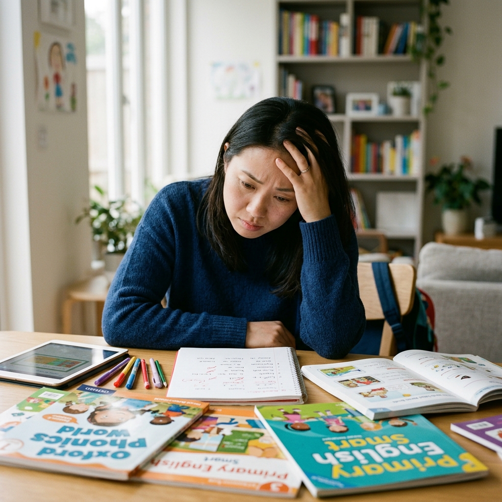 Phụ huynh lo lắng về việc học tiếng Anh của con